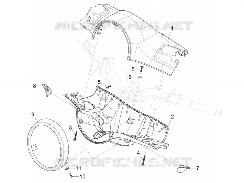 Handlebars coverages VESPA VESPA-SCOOTER ELECTRIC PRIMAVERA 2024  Vespa Primavera Elettrica TECH RED 70 km/h