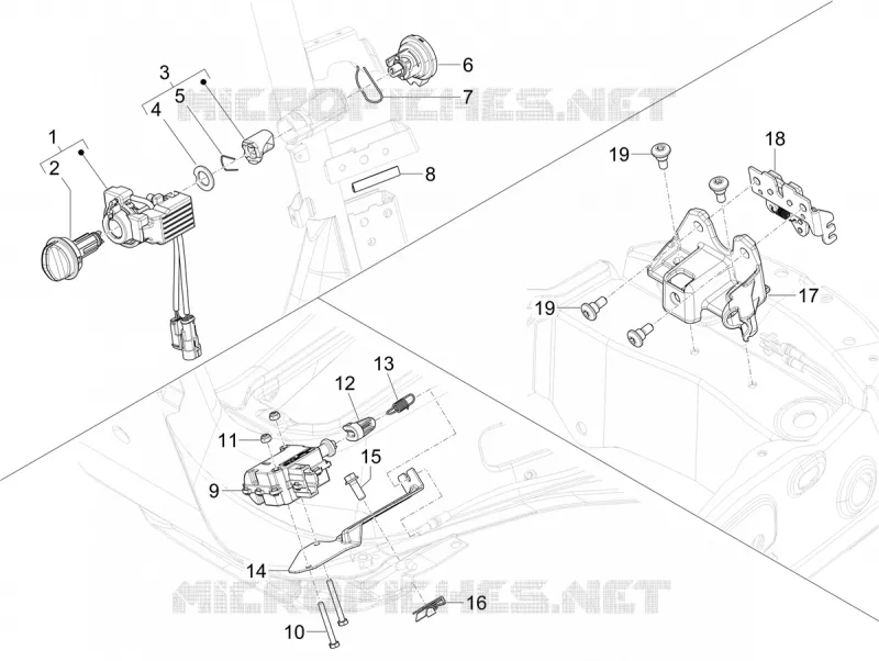 LOCKS VESPA VESPA-SCOOTER ELECTRIC PRIMAVERA 2024  Vespa Primavera Elettrica TECH RED 70 km/h