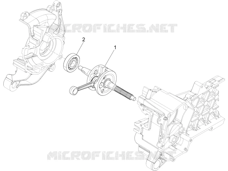 CRANKSHAFT VESPA VESPA-SCOOTER 50 SPRINT 2024  Vespa Sprint 50 E5 Justin Bieber