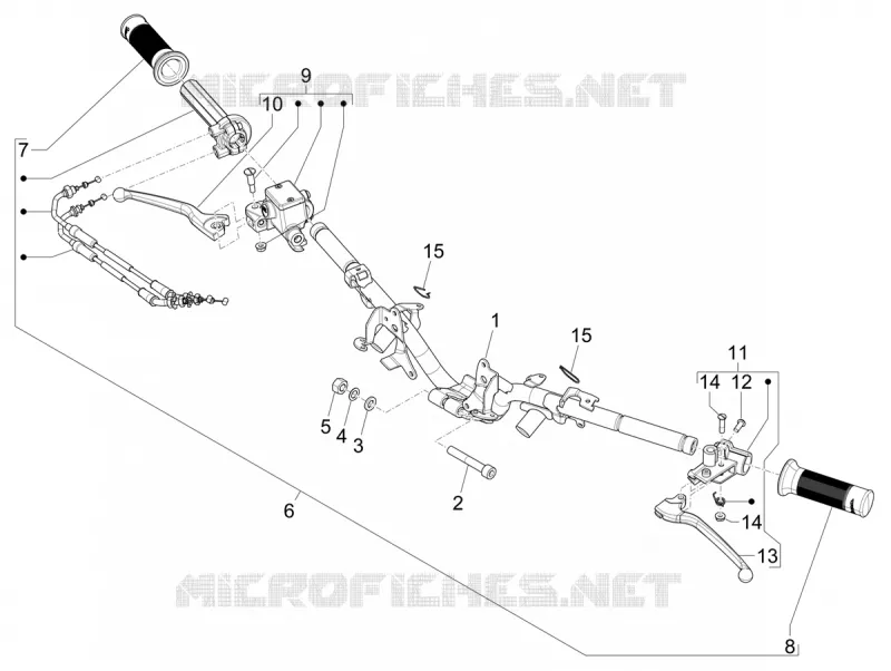 Handlebars - Master cil. VESPA VESPA-SCOOTER 50 SPRINT 2024  Vespa Sprint S 50 E5