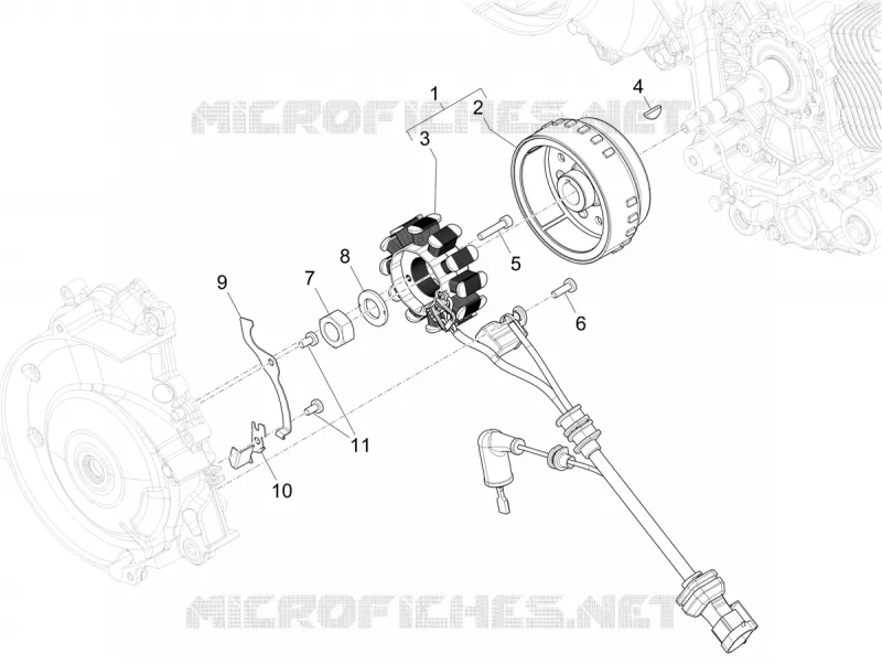 Cdi magneto assy VESPA VESPA-SCOOTER 125 SPRINT 2024  Vespa Sprint S 125 E5+
