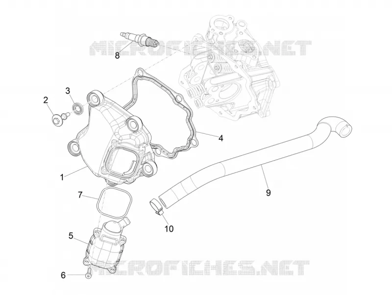 Cylinder head cover VESPA VESPA-SCOOTER 300 GTV 2023  Vespa GTV 300 HPE E5 ABS RST
