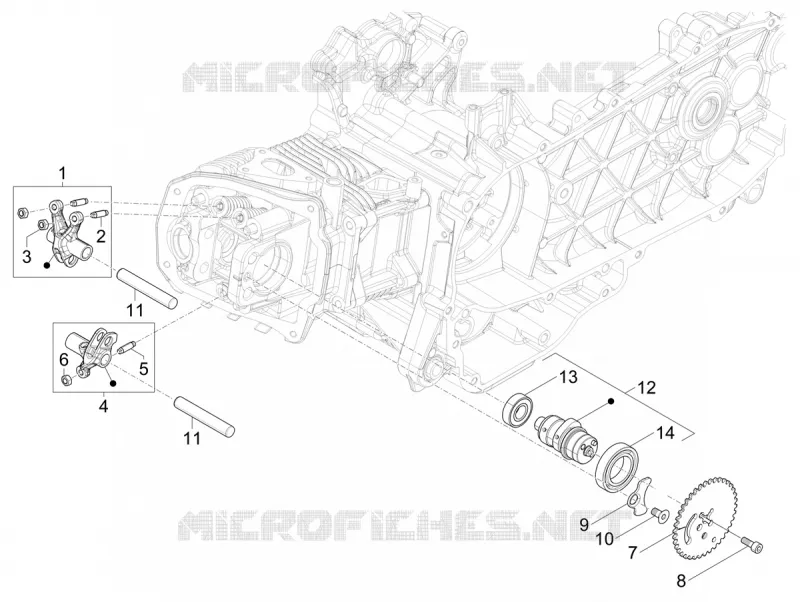 Rocking levers support unit VESPA VESPA-SCOOTER 125 946 2024  Vespa 946 125 E5 11° Anniversario