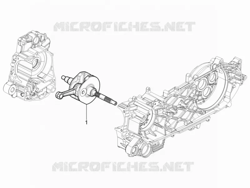 Crankshaft PIAGGIO PIAGGIO-SCOOTER 350 BEVERLY 2014  Beverly 4T 4V ie E3 Sport Touring