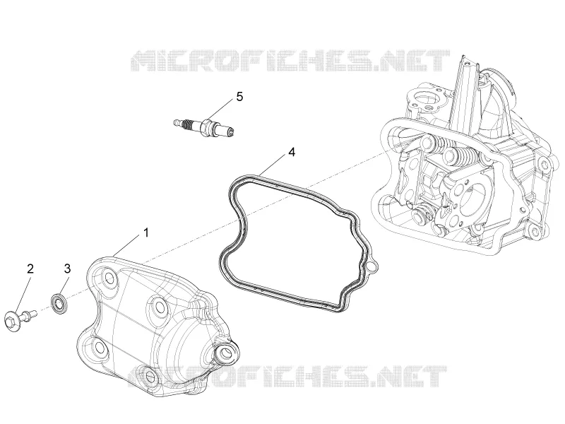 Cylinder head cover PIAGGIO PIAGGIO-SCOOTER 350 BEVERLY 2014  Beverly 4T 4V ie E3 Sport Touring