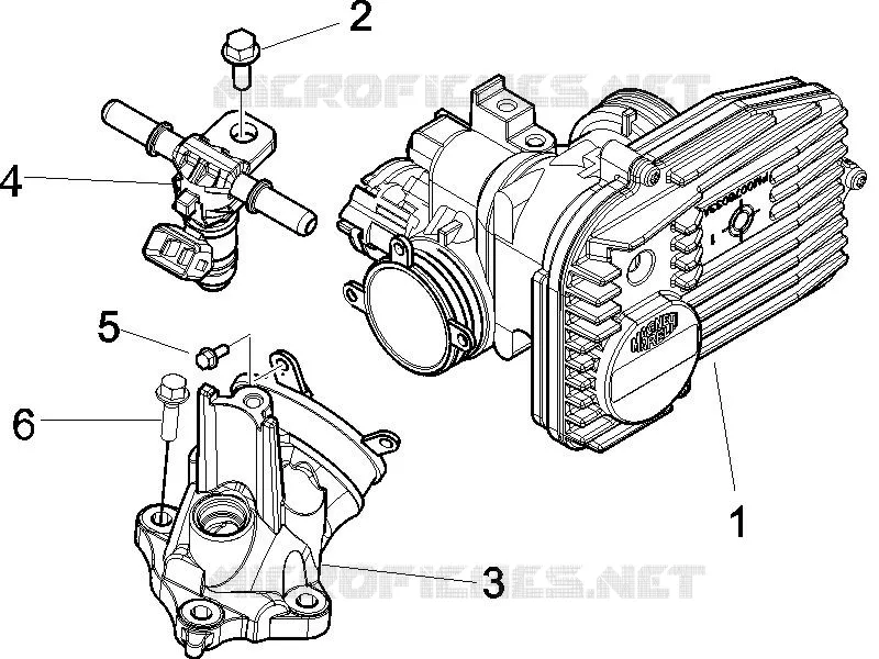 Throttle body - Injector - Union pipe PIAGGIO PIAGGIO-SCOOTER 500 BEVERLY 2006  Beverly
