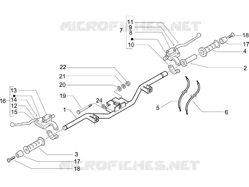 Handlebars - Master cil. PIAGGIO PIAGGIO-SCOOTER 500 BV 2005  BV