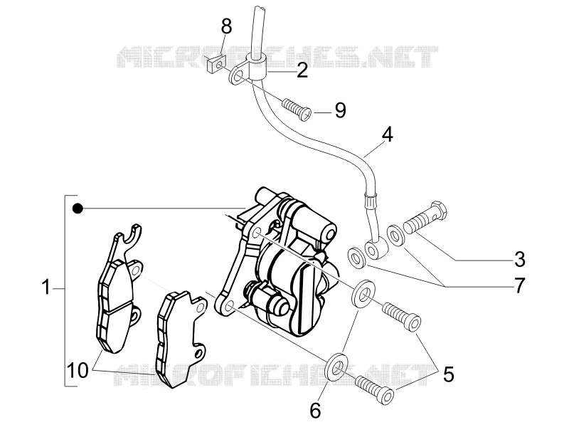 Brakes pipes - Calipers PIAGGIO PIAGGIO-SCOOTER 50 ZIP 1996  Zip