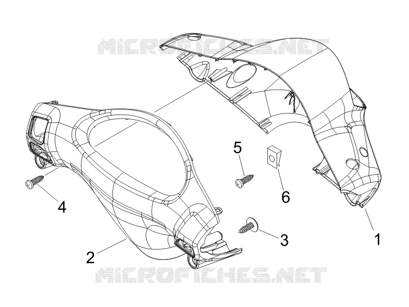 Handlebars coverages PIAGGIO PIAGGIO-SCOOTER 50 ZIP 1996  Zip