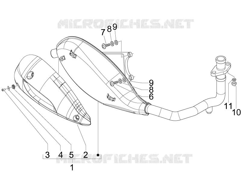 Silencer PIAGGIO PIAGGIO-SCOOTER 125 FLY 2009  Fly 4T E3
