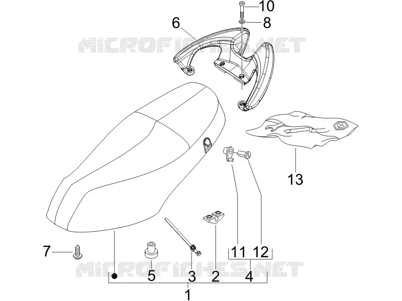 Saddle/seats PIAGGIO PIAGGIO-SCOOTER 150 FLY 2006  Fly 4T