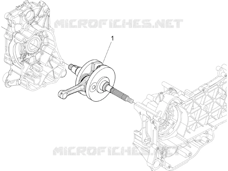 Crankshaft PIAGGIO PIAGGIO-SCOOTER 150 FLY 2010  Fly 4T