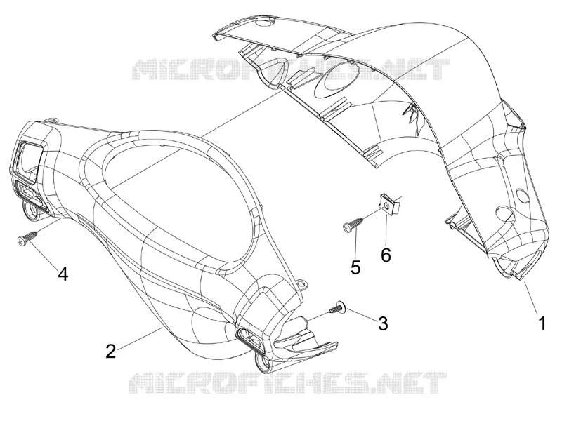 Handlebars coverages PIAGGIO PIAGGIO-SCOOTER 150 FLY 2011  Fly 4T