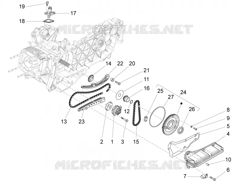 Oil pump PIAGGIO PIAGGIO-SCOOTER 150 FLY 2017  Fly 4T 3V ie