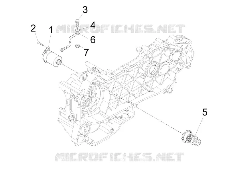 Stater - Electric starter PIAGGIO PIAGGIO-SCOOTER 150 FLY 2012  Fly 4T E2-E3