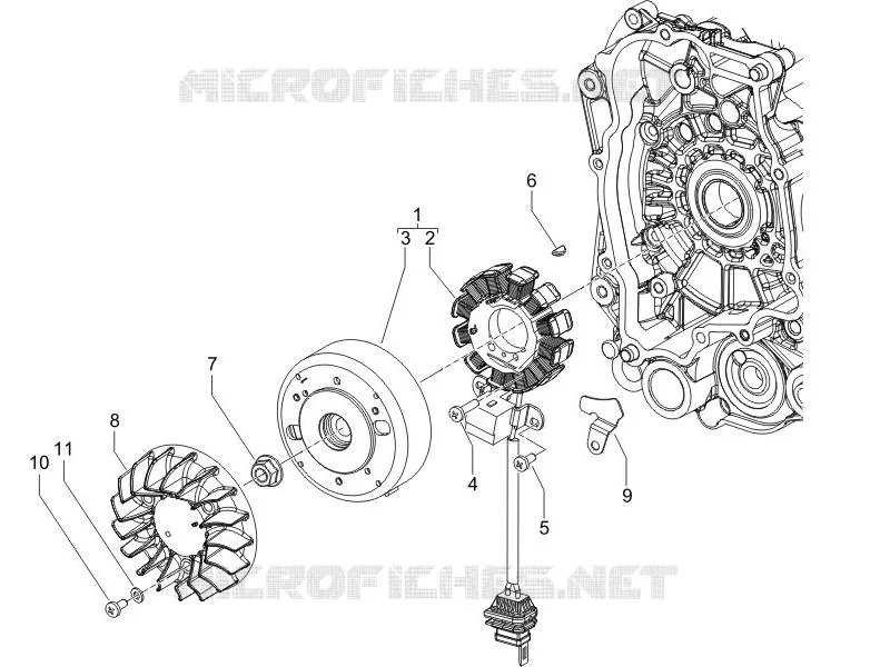 Flywheel magneto PIAGGIO PIAGGIO-SCOOTER 50 FLY 2006  Fly 2T