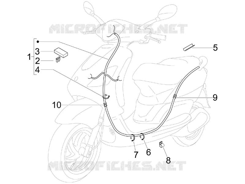 Main cable harness PIAGGIO PIAGGIO-SCOOTER 50 FLY 2006  Fly 4T
