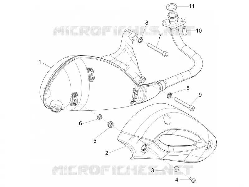 Silencer PIAGGIO PIAGGIO-SCOOTER 50 FLY 2011  Fly 4T 4V