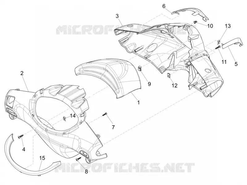 Handlebars coverages PIAGGIO PIAGGIO-SCOOTER 50 FLY 2017  Fly 4T 4V