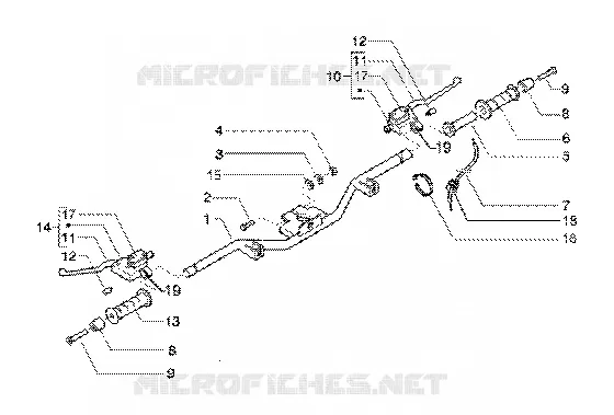 Handlebars-master cylinders PIAGGIO PIAGGIO-SCOOTER 200 BV Other year  BV