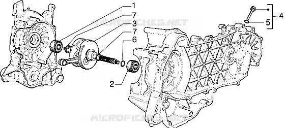 Crankshaft PIAGGIO PIAGGIO-SCOOTER 125 HEXAGON Other year  Hexagon GTX