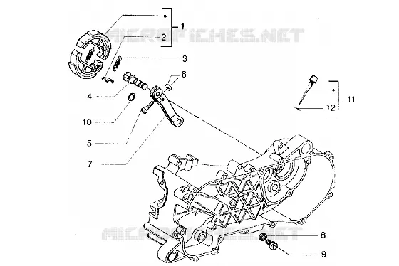 Brake lever PIAGGIO PIAGGIO-SCOOTER 180 HEXAGON Before 200  Hexagon LX
