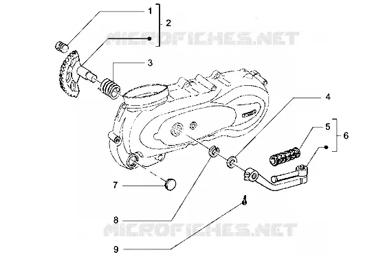Starter lever PIAGGIO PIAGGIO-SCOOTER 180 HEXAGON Before 200  Hexagon LX