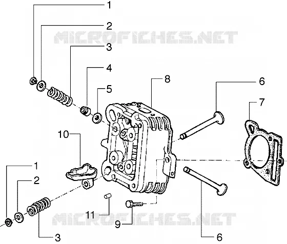 Head - valves PIAGGIO PIAGGIO-SCOOTER 125 LIBERTY Other year  Liberty