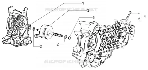 Crankshaft PIAGGIO PIAGGIO-SCOOTER 125 LIBERTY Other year  Liberty La Poste
