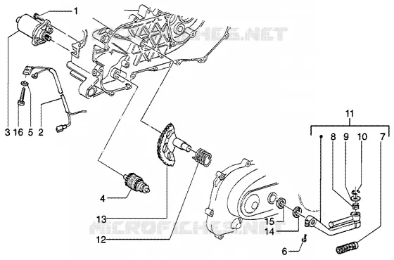 STARTING MOTOR-STARTER LEVER PIAGGIO PIAGGIO-SCOOTER 50 LIBERTY Other year  Liberty PTT