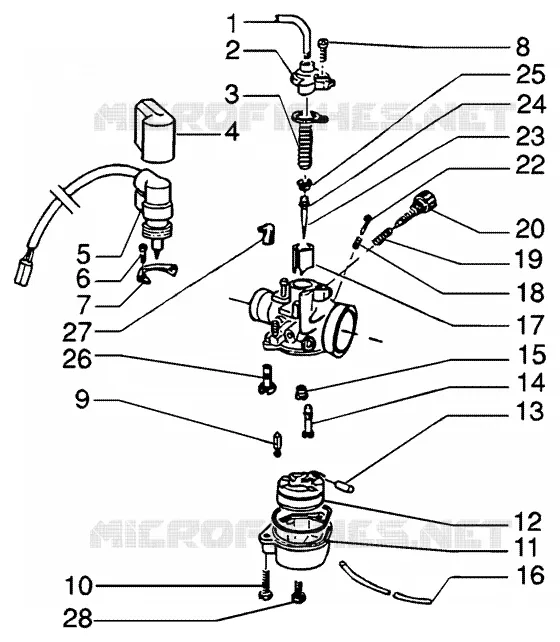 Carburattor PIAGGIO PIAGGIO-SCOOTER 50 NRG Before 200  NRG Power DD