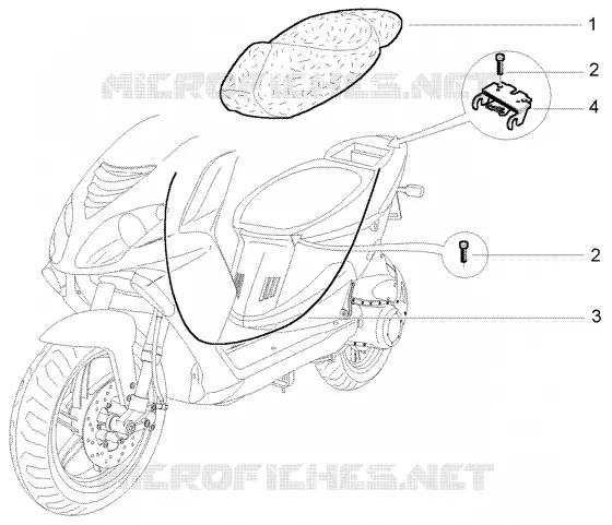 Saddle PIAGGIO PIAGGIO-SCOOTER 50 NRG Before 200  NRG Power DD