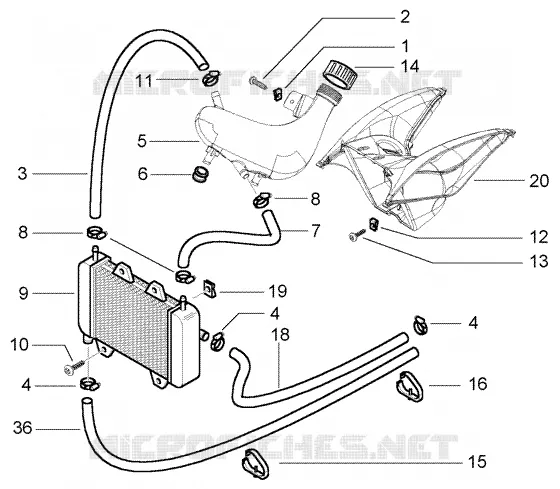 Sipply system PIAGGIO PIAGGIO-SCOOTER 50 NRG Before 200  NRG Power DT