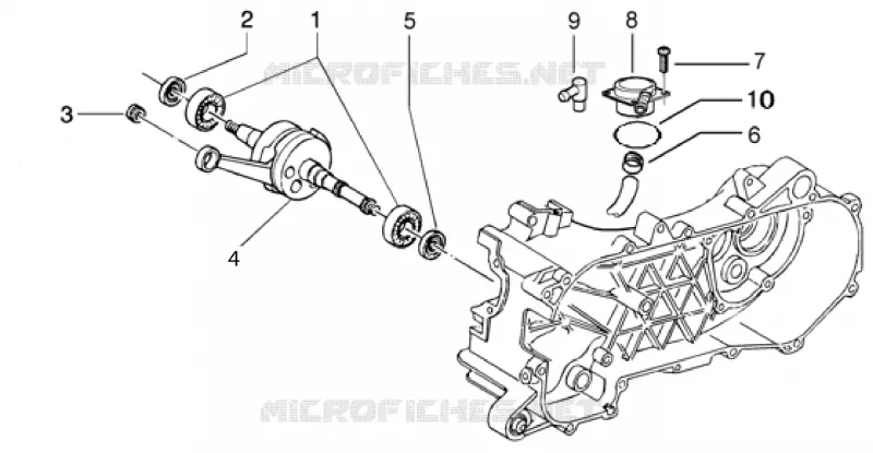 Crankshaft-air compressor PIAGGIO PIAGGIO-SCOOTER 50 NRG Before 200  NRG Purejet