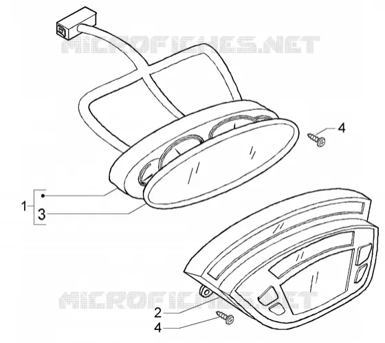 Instruments set PIAGGIO PIAGGIO-SCOOTER 200 X9 Other year  X9 Evolution