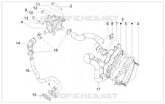 Secondary air box PIAGGIO PIAGGIO-SCOOTER 250 X9 Other year  X9 Evolution