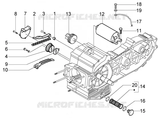 Oil  pump-electric starter PIAGGIO PIAGGIO-SCOOTER 500 X9 Other year  X9 Evolution (ABS)