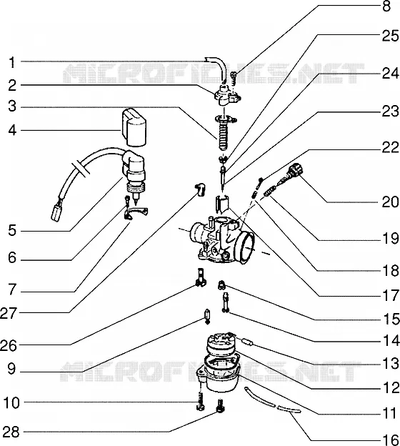 Carburettor PIAGGIO PIAGGIO-SCOOTER 50 ZIP Before 200  Zip Fast Rider RST