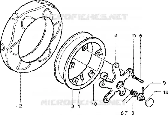 Rear wheel PIAGGIO PIAGGIO-SCOOTER 50 ZIP Other year  Zip SP