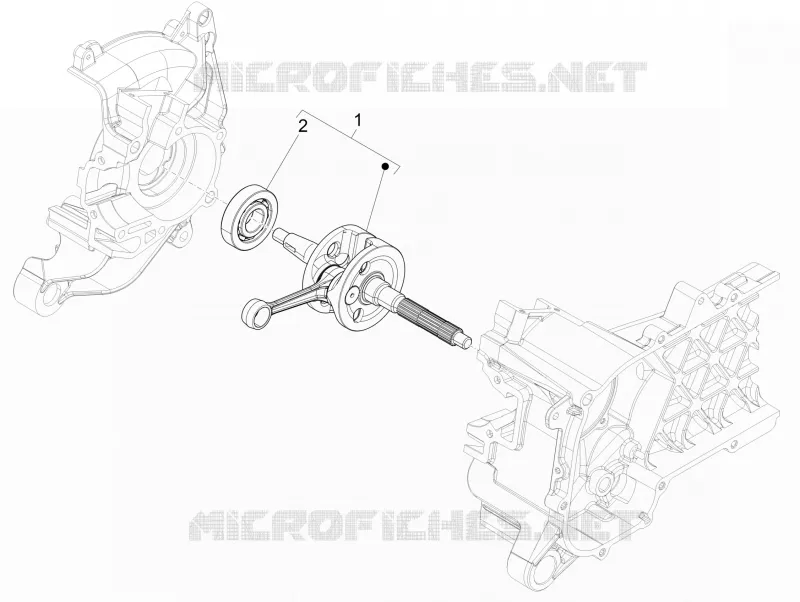 Crankshaft PIAGGIO PIAGGIO-SCOOTER 100 LIBERTY 2014  Liberty 4T