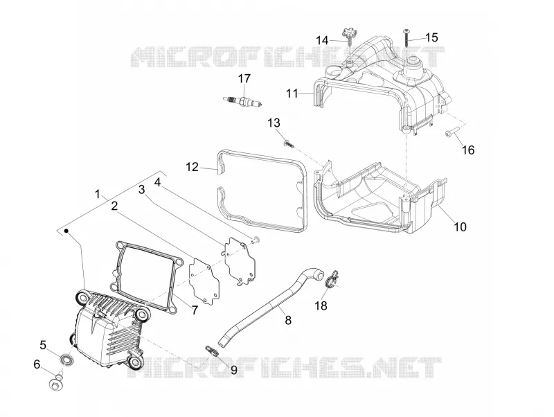 Cylinder head cover PIAGGIO PIAGGIO-SCOOTER 100 LIBERTY 2013  Liberty 4T