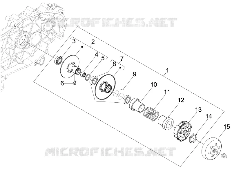 Driven pulley PIAGGIO PIAGGIO-SCOOTER 100 LIBERTY 2014  Liberty 4T