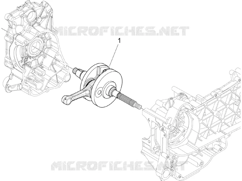 Crankshaft PIAGGIO PIAGGIO-SCOOTER 125 LIBERTY 2009  Liberty 4T 2V E3
