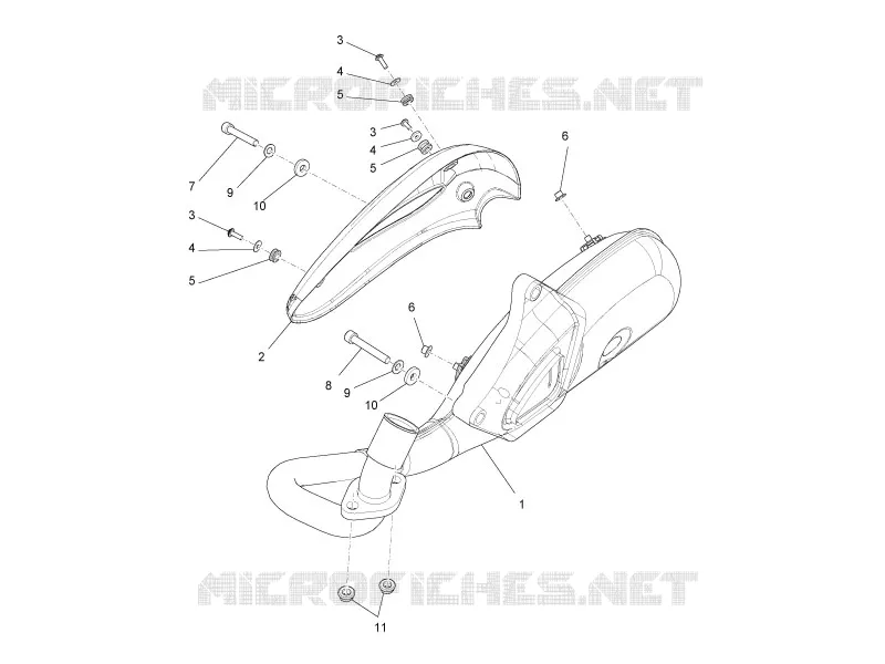 Silencer PIAGGIO PIAGGIO-SCOOTER 125 LIBERTY 2010  Liberty 4T 2V E3