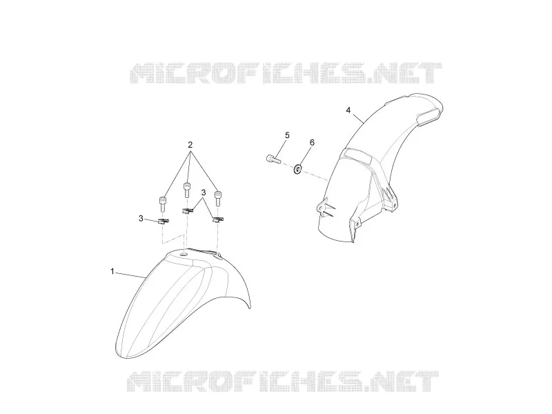 Wheel huosing - Mudguard PIAGGIO PIAGGIO-SCOOTER 125 LIBERTY 2012  Liberty 4T 2V E3