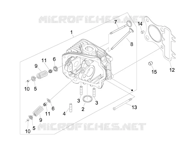 Head unit - Valve PIAGGIO PIAGGIO-SCOOTER 125 LIBERTY 2011  Liberty 4T 2V ie E3
