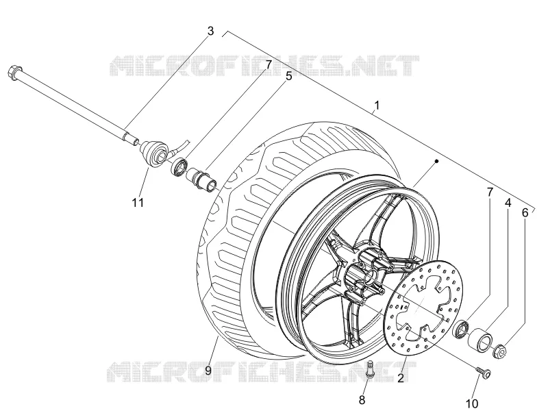 Front wheel PIAGGIO PIAGGIO-SCOOTER 125 LIBERTY 2013  Liberty 4T 2V ie PTT