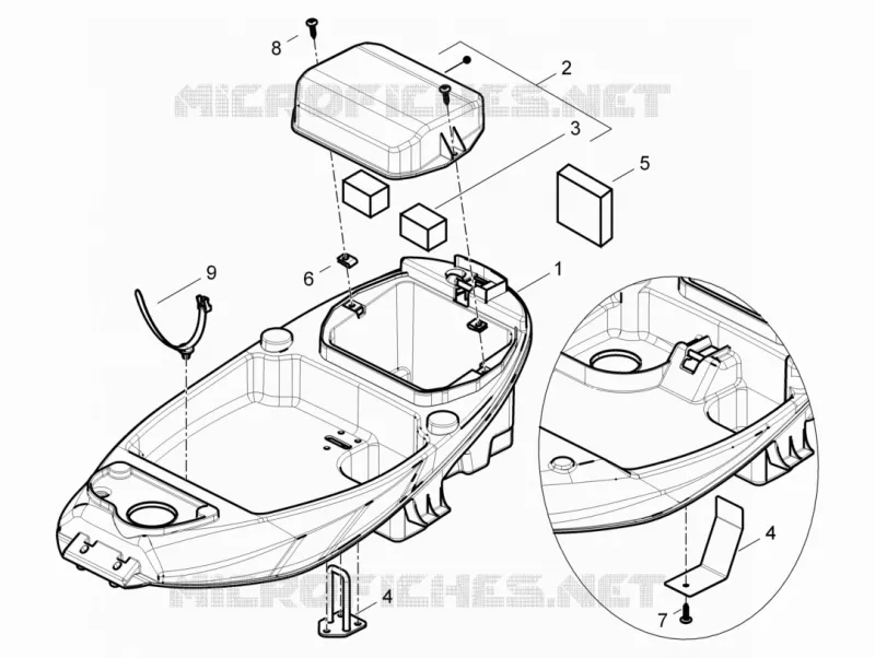 Helmet huosing - Undersaddle PIAGGIO PIAGGIO-SCOOTER 125 LIBERTY 2013  Liberty 4T 2V ie PTT