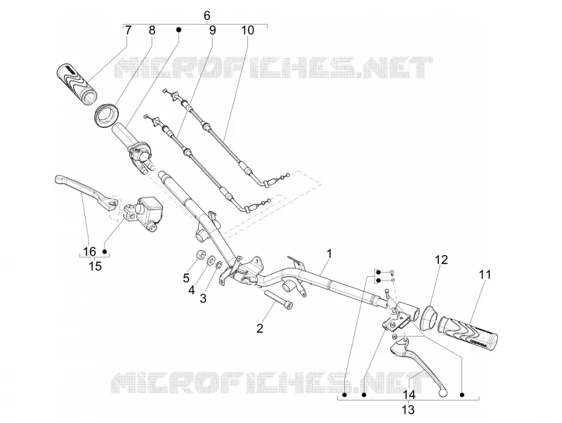 Handlebars - Master cil. PIAGGIO PIAGGIO-SCOOTER 125 LIBERTY 2014  Liberty 4T 3V ie E3