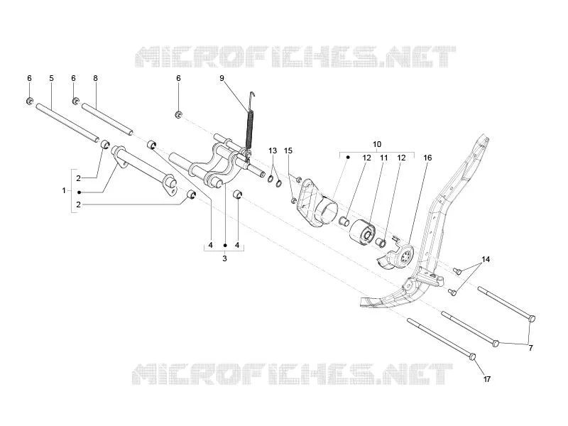 Swinging arm PIAGGIO PIAGGIO-SCOOTER 125 LIBERTY 2014  Liberty 4T 